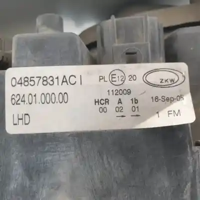 Автозапчастина б/у ліва фара для chrysler voyager (rg) enr посилання на oem iam 04857831ac halogeno 6240100000 