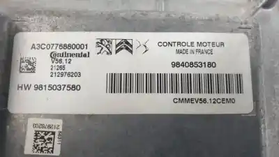 Second-hand car spare part ecu engine control for citroen c3 hm05 oem iam references a3c0776880001 9840853180 9815037580 