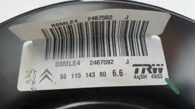 Peça sobressalente para automóvel em segunda mão servo freio por citroen c3 hm05 referências oem iam 9811514380 88mle4 