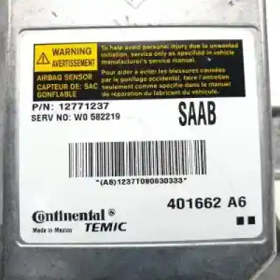 Peça sobressalente para automóvel em segunda mão centralina de airbag por saab 9-3 berlina d-z19dth referências oem iam 12771237 401662a6 