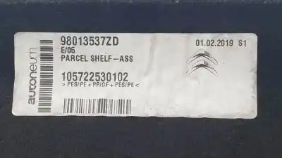 Second-hand car spare part parcel shelf for citroen c4 cactus hnp oem iam references 98013537zd  