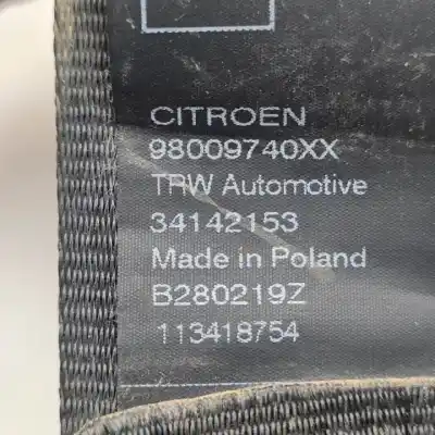 Gebrauchtes Autoersatzteil sicherheitsgurte hinten links zum citroen c4 cactus hnp oem-iam-referenzen 98009740xx 34142153 