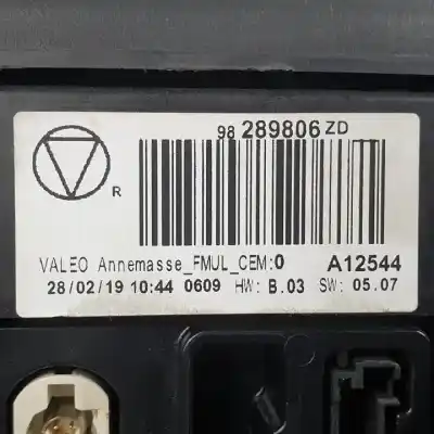 Автозапчастина б/у багатофункційний дисплей для citroen c4 cactus hnp посилання на oem iam 98289806zd 982847698000 