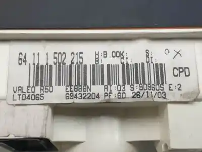 Pezzo di ricambio per auto di seconda mano controllo riscaldamento / aria condizionata per mini mini (r50,r53) g-w10b16a riferimenti oem iam 64111502215  