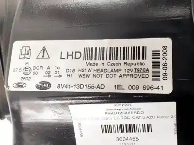 Second-hand car spare part left headlight for ford kuga (cbv) g6dg oem iam references   
