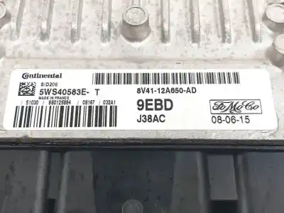 Second-hand car spare part ecu engine control for ford kuga (cbv) g6dg oem iam references 8v4112a650ad 5ws40583et 