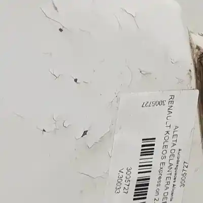 Peça sobressalente para automóvel em segunda mão guarda-lamas dianteiro direito por renault koleos i m9r856 referências oem iam   