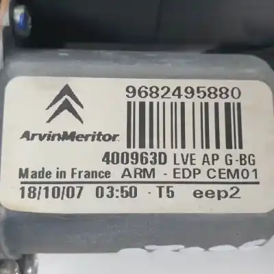 Автозапчасти б/у регулятор стекла переднего левого за citroen c4 picasso 9hzdv6ted4.9hydv6ted4.9hz.9h01.9hz 9h01 ссылки oem iam 9682495880  