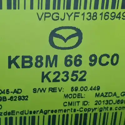 Автозапчастина б/у багатофункційний дисплей для mazda cx-5 (ke, gh) 2.0 (keefw) посилання на oem iam kb8m669c0  