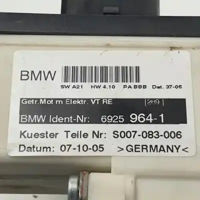 Second-hand car spare part passenger side right window regulator for bmw x3 (e83) m47n204d4.204d4.m47d20o2.11000441266 oem iam references 69259641  