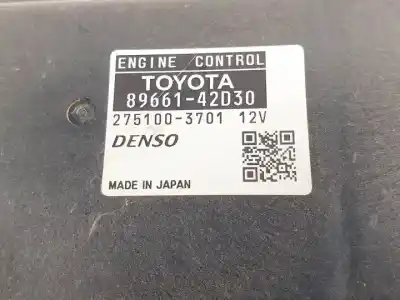 Second-hand car spare part ecu engine control for toyota rav 4 (a3) 1azfe oem iam references 8966142d30 2751003701 
