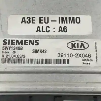 Pezzo di ricambio per auto di seconda mano centralina motore per kia rio (dc) a3e.a3d riferimenti oem iam 5wy1340b 391102x046 
