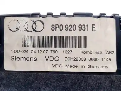 Автозапчастина б/у панель інструментів для audi a3 (8p) bkc.bls.bxe посилання на oem iam 8p0920931e 110080297034 a2c53085879 