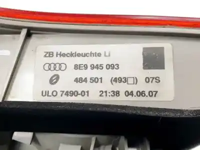 Автозапчастина б/у внутрішній лівий задній ліхар для audi a4 avant (8e) bpw посилання на oem iam 8e9945093 halógeno 484501 