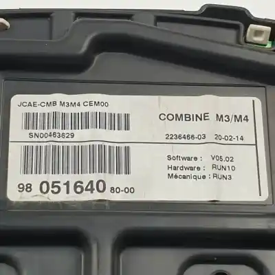 Автозапчасти б/у приборная доска за citroen c-elysee (dd_) 1.2 vti 72 (ddhmy0) ссылки oem iam 980516408000 223646603 