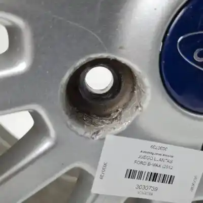 Автозапчастина б/у комплект коліс для ford b-max titanium посилання на oem iam ay111007cb r16 aluminio 