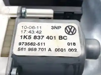 Second-hand car spare part driver left window regulator for volkswagen golf vi (5k1) cbz oem iam references 1k5837461b  