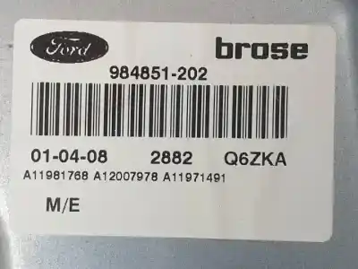 Автозапчастина б/у регулятор скла заднього правого для ford focus lim. (cb4) kkda посилання на oem iam 4m51a045h22b  