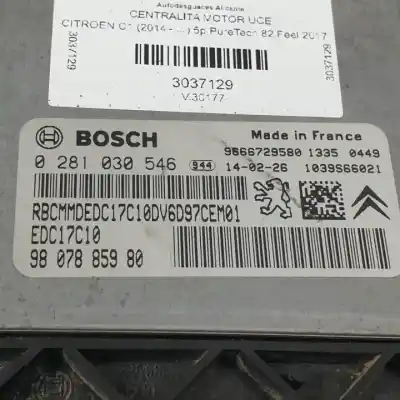 Автозапчасти б/у блок управления двигателем за citroen c-elysee (dd_) 1.2 vti 72 (ddhmy0) ссылки oem iam 0281030546 9807885980 9666729580 
