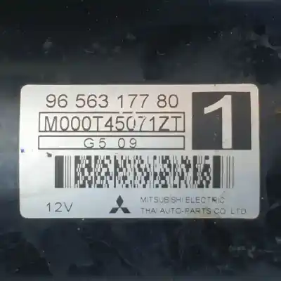 Peça sobressalente para automóvel em segunda mão motor de arranque por citroen c2 (jm_) 1.6 referências oem iam 9656317780 m000t45071zt 