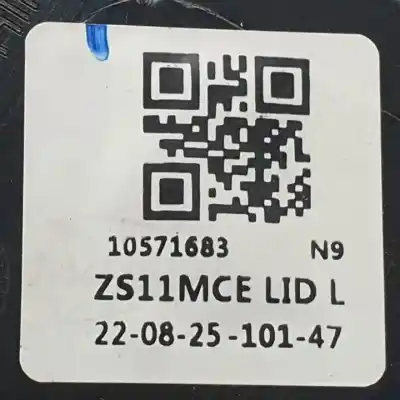 Second-hand car spare part interior left tailgate light for mg zs 15s4c oem iam references 10571683  