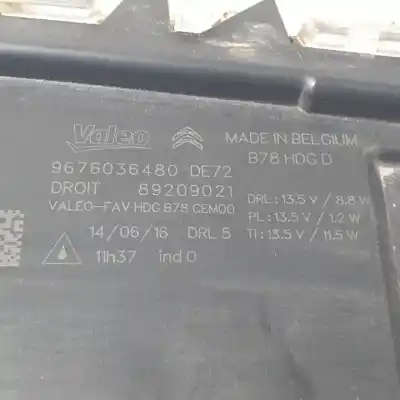 Автозапчасти б/у правый передний пилот за citroen c4 grand picasso bhz ссылки oem iam 9676036480 led 89209021  Автозапчасти б/у правый передний пилот за citroen c4 grand picasso bhz ссылки oem iam 9676036480 led 89209021