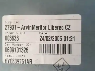 Автозапчастина б/у регулятор склона задній лівий для skoda fabia (6y2/6y3) bme посилання на oem iam 6y0839751ar  