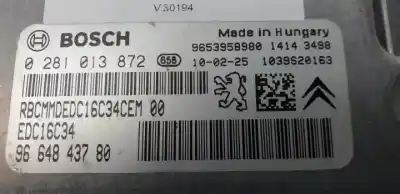 Автозапчастина б/у ебу контролер двигуна для citroen c3 picasso 9hxdv6ated4.9hx.9h02 посилання на oem iam 0281013872 9664843780 