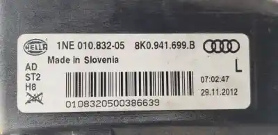 Автозапчасти б/у левая противотуманная фара за audi a4 avant (8k5) (2008) cjcb ссылки oem iam 8k0941699b halogeno 1ne01083205 