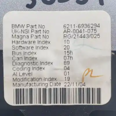Second-hand car spare part dashboard for mini mini (r50,r53) g-w10b16a oem iam references 62116936294 ar0041075 rg21443025 