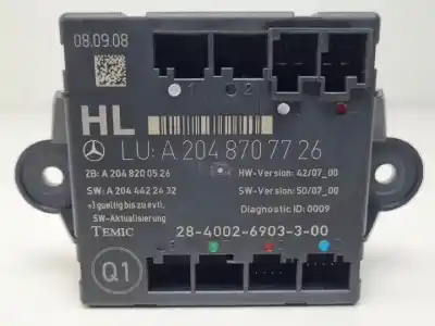 Second-hand car spare part comfort module for mercedes clase c (w204) berlina om646811.646811 oem iam references a2048707726
