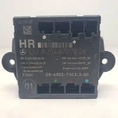 Second-hand car spare part comfort module for mercedes clase c (w204) berlina om646811.646811 oem iam references a2048707826