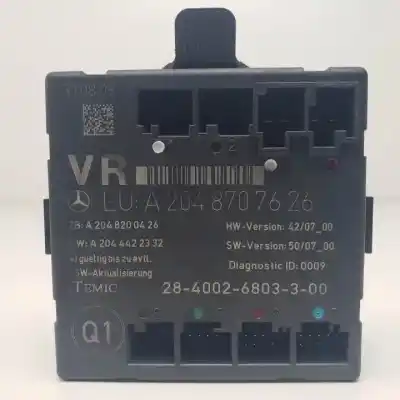Second-hand car spare part comfort module for mercedes clase c (w204) berlina om646811.646811 oem iam references a2048707626