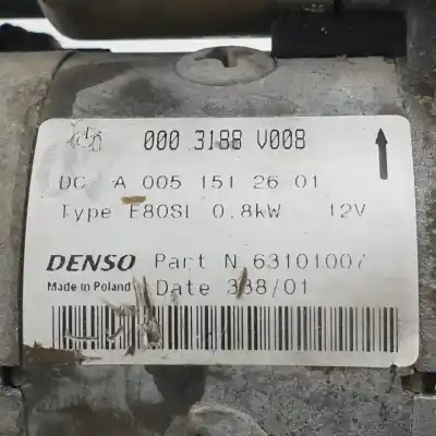 Peça sobressalente para automóvel em segunda mão motor de arranque por smart cabrio m160e6alb03.m160920.m160 referências oem iam 0003188v008 a0051512601 