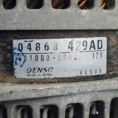 Pezzo di ricambio per auto di seconda mano alternatore per chrysler voyager (rg) enc.vm20c.enj.vm98b.vm07c.7 riferimenti oem iam 04868429ad 4210000082 