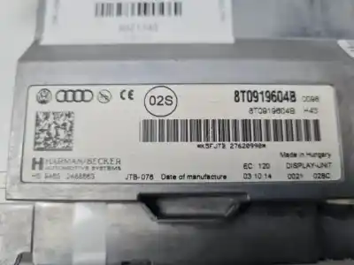 Second-hand car spare part multifunction display for audi a4 berlina (b8) cjeb oem iam references 8t0919604b hs94652488663 