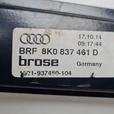 Peça sobressalente para automóvel em segunda mão elevador de vidros dianteira esquerda por audi a4 berlina (b8) cjeb referências oem iam 8k0837461d  