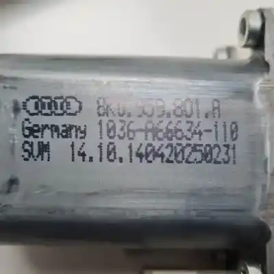 Peça sobressalente para automóvel em segunda mão elevador de vidros dianteira esquerda por audi a4 berlina (b8) cjeb referências oem iam 8k0837461d  