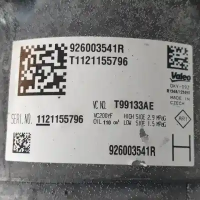 Автозапчасти б/у компрессор кондиционера воздуха за dacia duster ii h4d470 ссылки oem iam 926003541r t99133ae 
