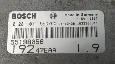 Pezzo di ricambio per auto di seconda mano centralina motore per fiat stilo multi wagon (192) 192a1000.937a7000 riferimenti oem iam 0281011553 55198058 