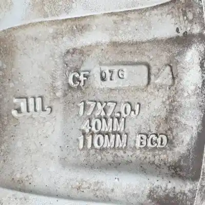 Peça sobressalente para automóvel em segunda mão jante por jeep compass ii (2017 - ...) ebs referências oem iam 5vc25trmaa r17 aluminio 