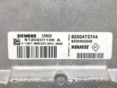 Автозапчастина б/у ебу контролер двигуна для renault clio ii fase ii (b/cb0) d4f722 посилання на oem iam s120201109a 8200473744 8200400246 