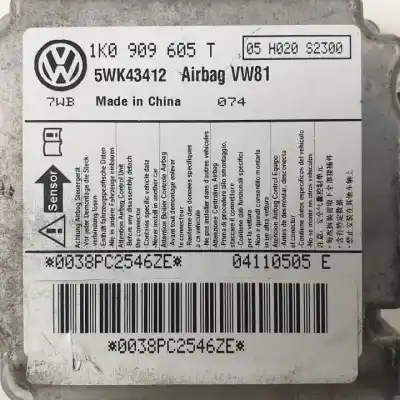 Second-hand car spare part Airbag Control Unit for SKODA OCTAVIA BERLINA (1Z3) CAYC OEM IAM references 5WK43412 1K0909605T 