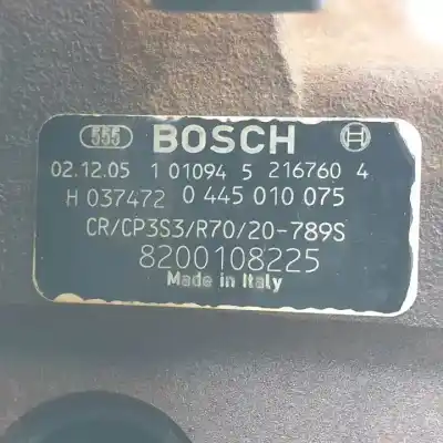 Pezzo di ricambio per auto di seconda mano pompa diniezione per renault scénic ii (jm0/1_) 2.0 (jm05, jm0u, jm1n, jm1u, jm2v) riferimenti oem iam 8200108225 0445010075 