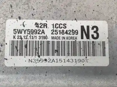 Second-hand car spare part ecu engine control for chevrolet aveo b12d1 oem iam references 5wy5992a 25184299 