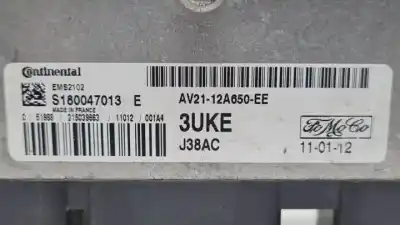 Pezzo di ricambio per auto di seconda mano centralina motore per ford fiesta (cb1) spjc riferimenti oem iam av2112a650ee s180047013e 