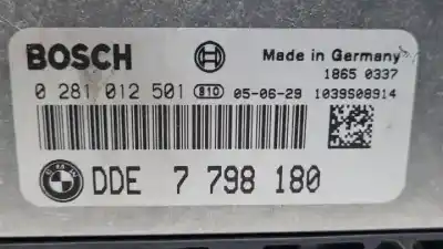 Pezzo di ricambio per auto di seconda mano centralina motore per bmw serie 1 berlina (e81/e87) m47d20. n47d20a riferimenti oem iam 0281012501 dde7798180 