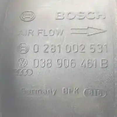 Автозапчастина б/у витратомір повітря для volkswagen jetta (1k2) bkc.bls.bxe посилання на oem iam 038906461b 0281002531 