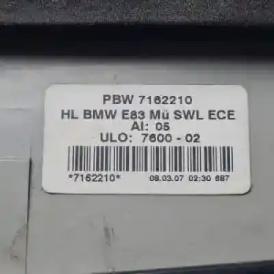 Second-hand car spare part right tailgate light for bmw x3 (e83) m47n204d4.204d4.m47n2 oem iam references 7162210  