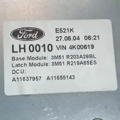Second-hand car spare part driver left window regulator for ford focus c-max (cap) d-g8da oem iam references 3m51r045h17a  